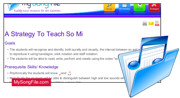 A strategy to teach So Mi