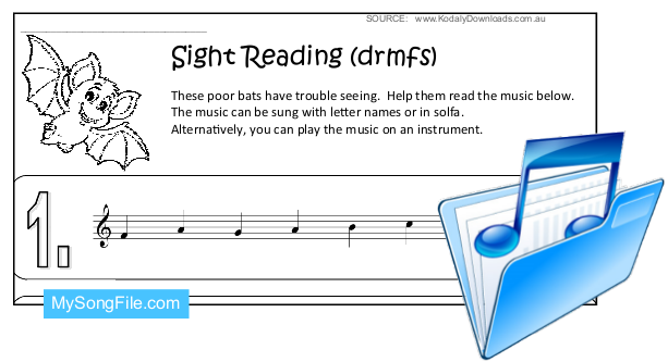 Halloween (Sight Reading Stave - drmfs)