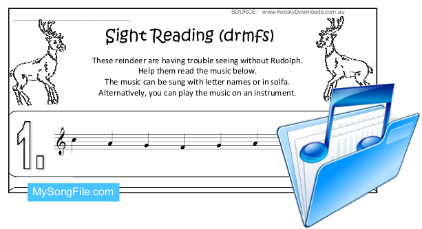 Christmas (Sight Reading Stave - drmfs)