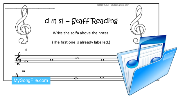 Staff Reading (Solfa dmsl Treble)