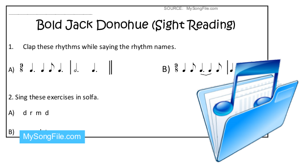 Bold Jack Donohue (Sight Reading)